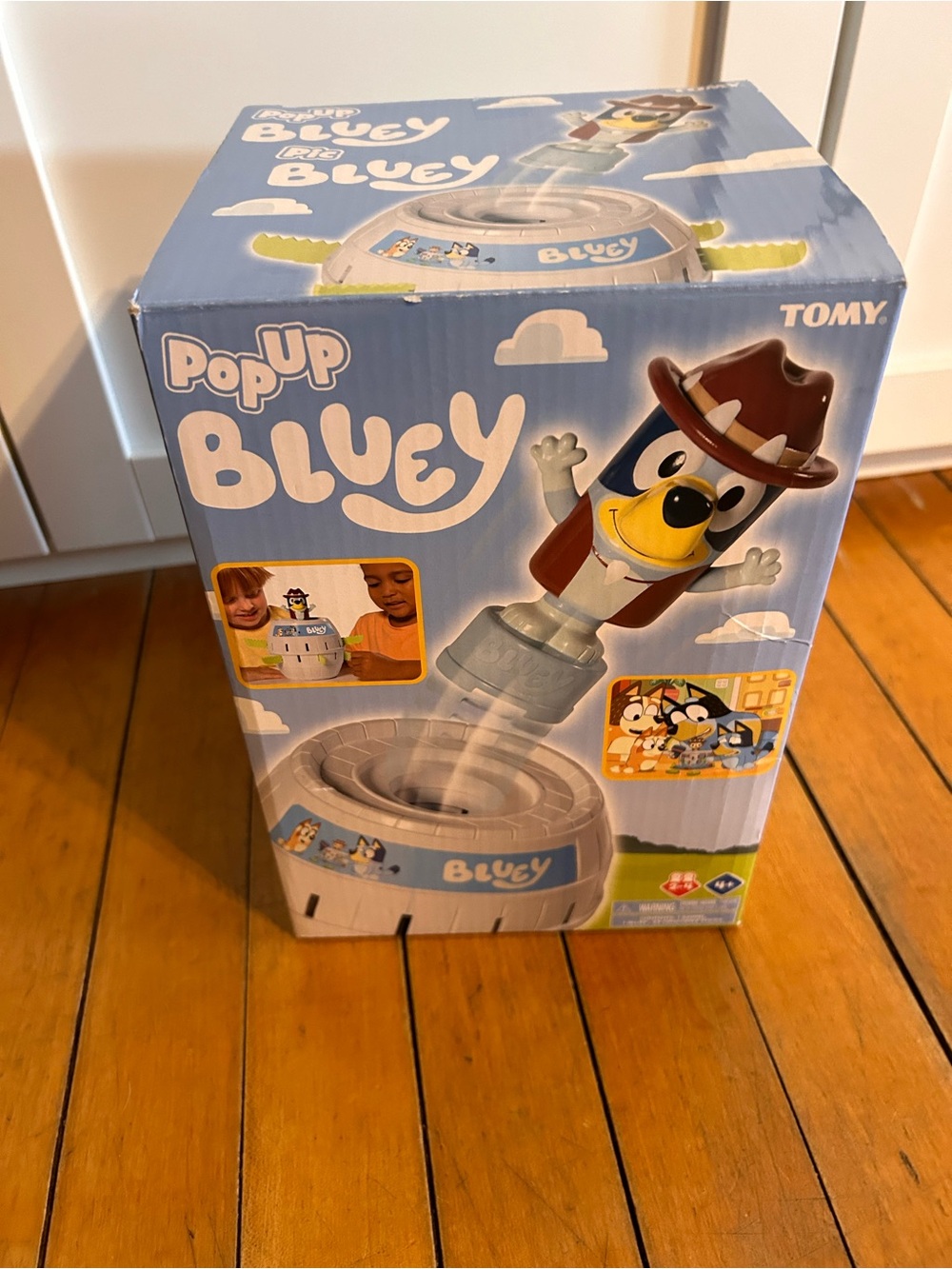 Tomy Pop Up Bluey Toy - Light Blue